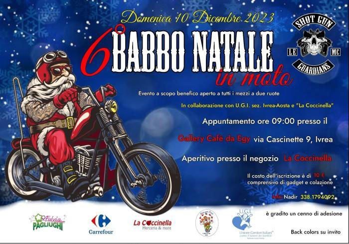 Babbo Natale In Moto Motoraduno Ivrea Torino Motoraduni